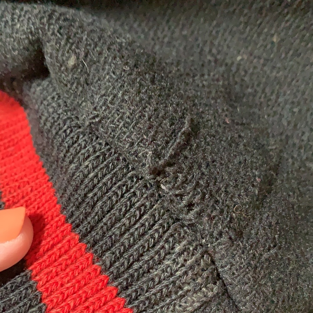 Vintage Black w/red trim Bomber Jacket - Picture 6 of 8